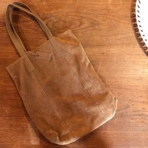 Genuine suede bag